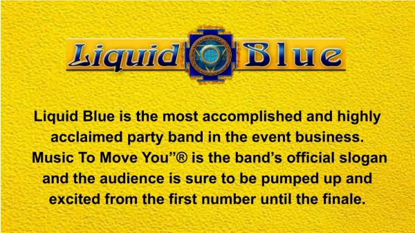 Wedding Entertainment San Diego - Liquid Blue