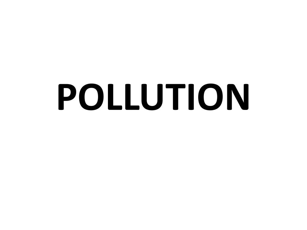 pollution