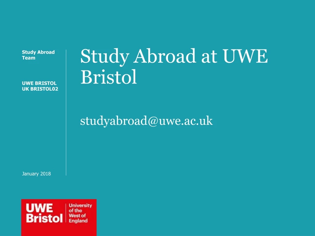 study abroad at uwe bristol studyabroad@uwe ac uk