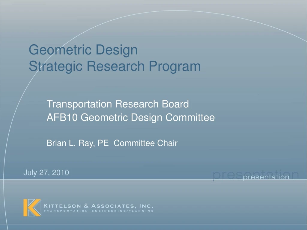 geometric design strategic research program