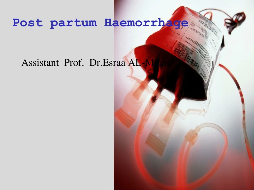 post partum haemorrhage