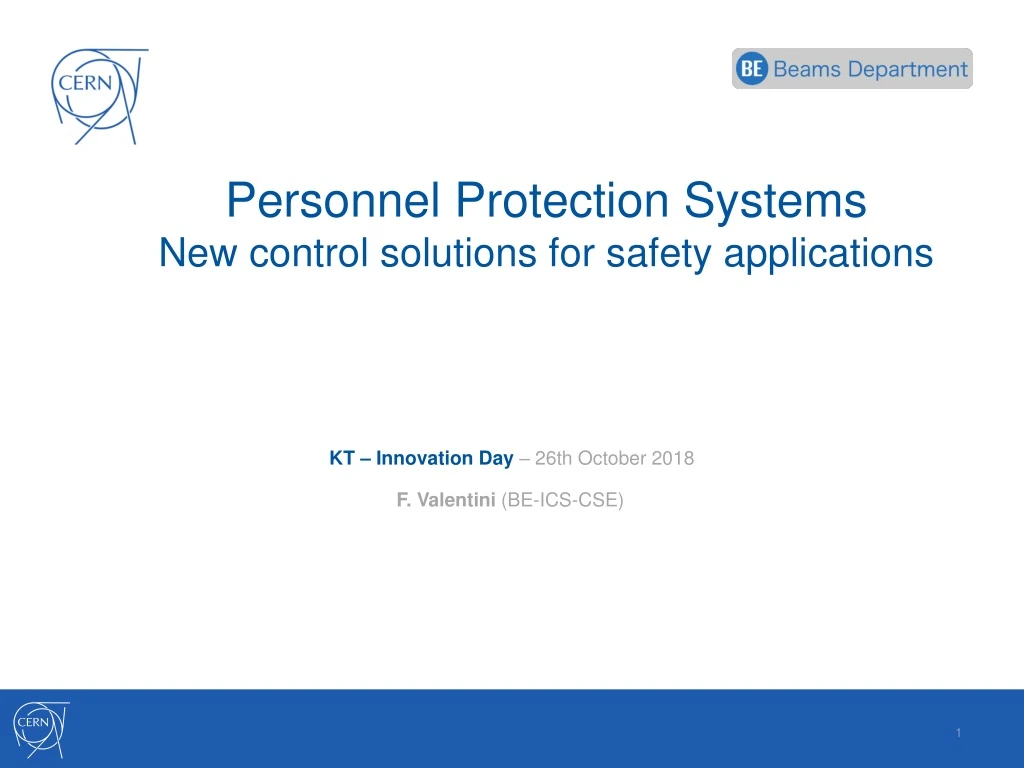 personnel protection systems new control solutions for safety applications