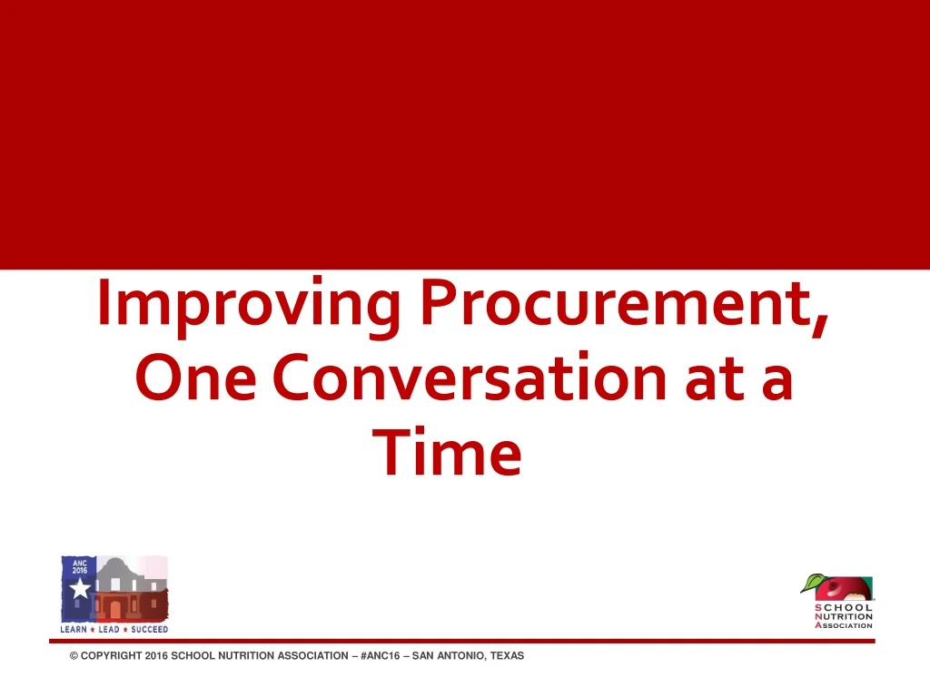 improving procurement one conversation at a time