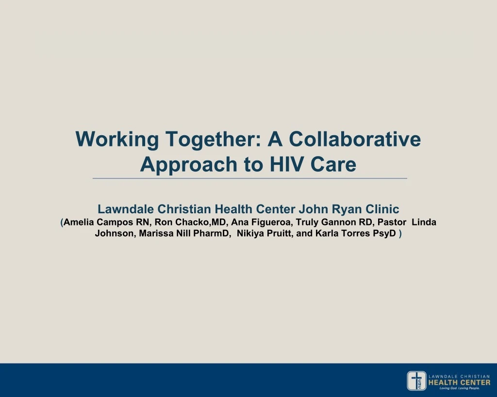 working together a collaborative approach