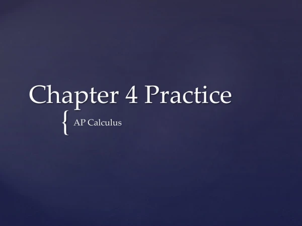 Chapter 4 Practice