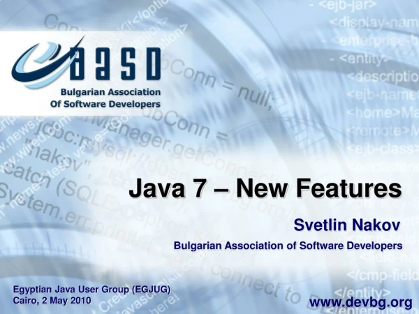 Java 7 – New Features