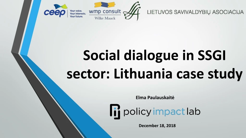 social dialogue in ssgi sector lithuania case study