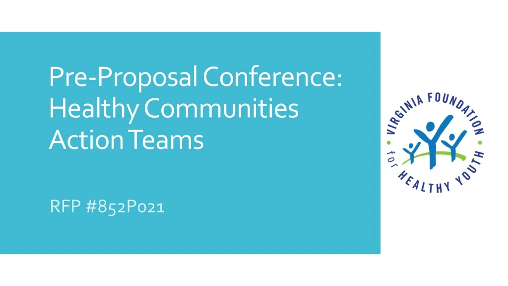 pre proposal conference healthy communities action teams