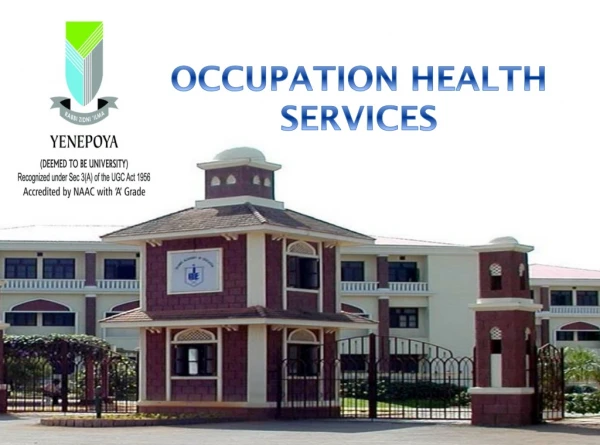 OCCUPATION HEALTH SERVICES