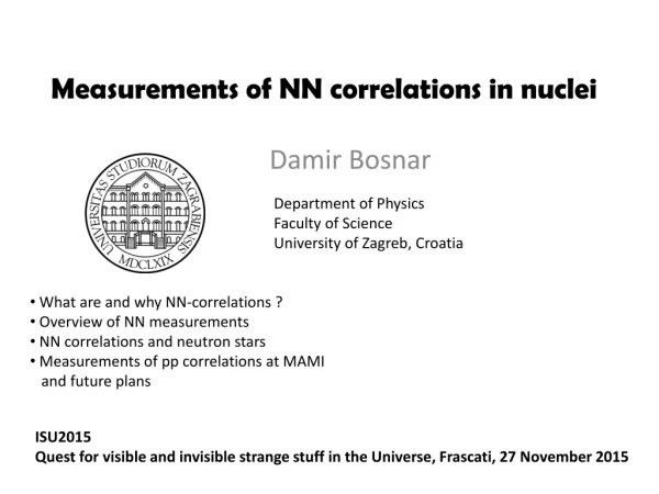 Measurements of NN correlations in nuclei