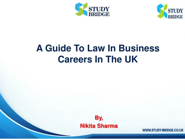 Career Guidance For Students Of Law In Business In The UK | Study Bridge