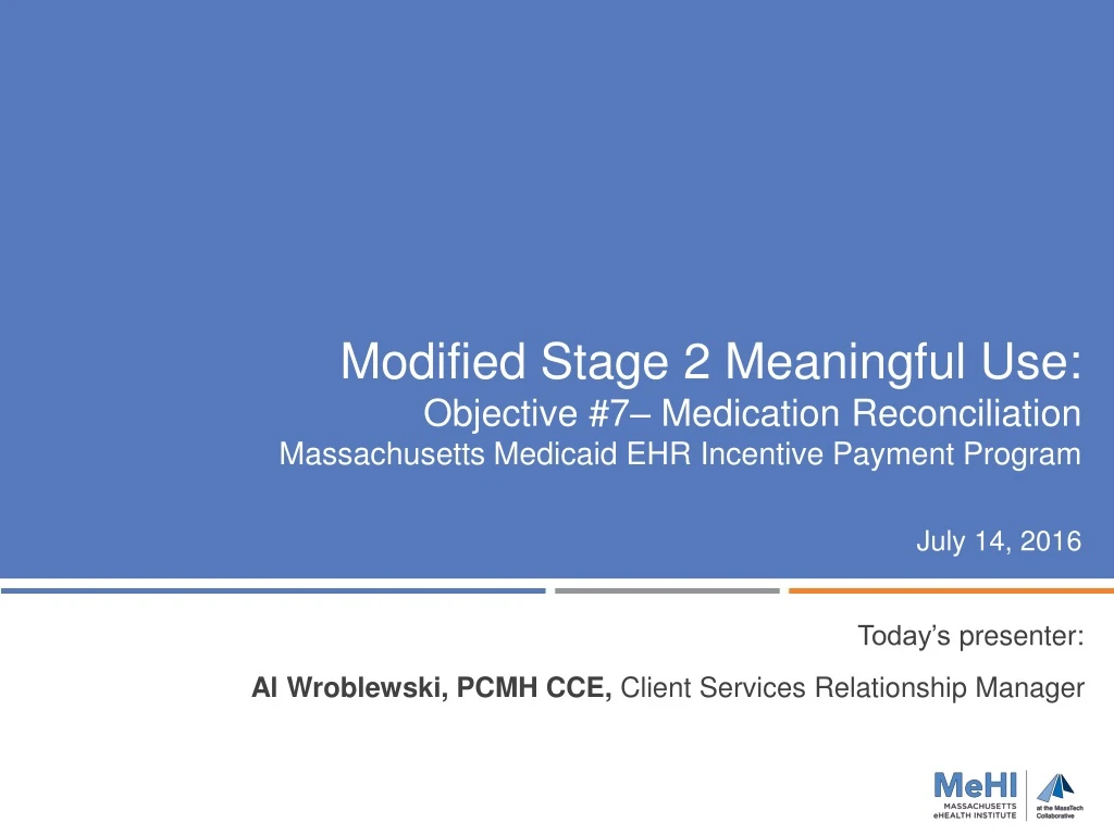 modified stage 2 meaningful use objective