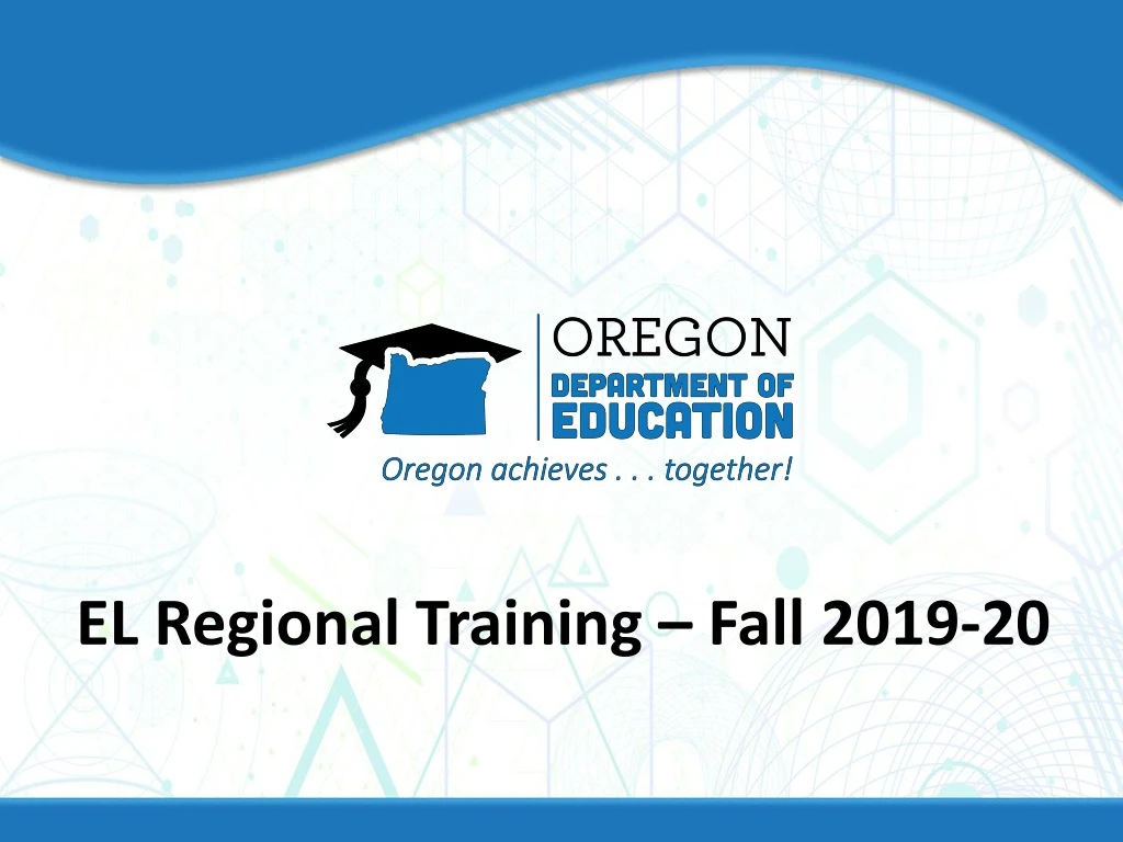 el regional training fall 2019 20