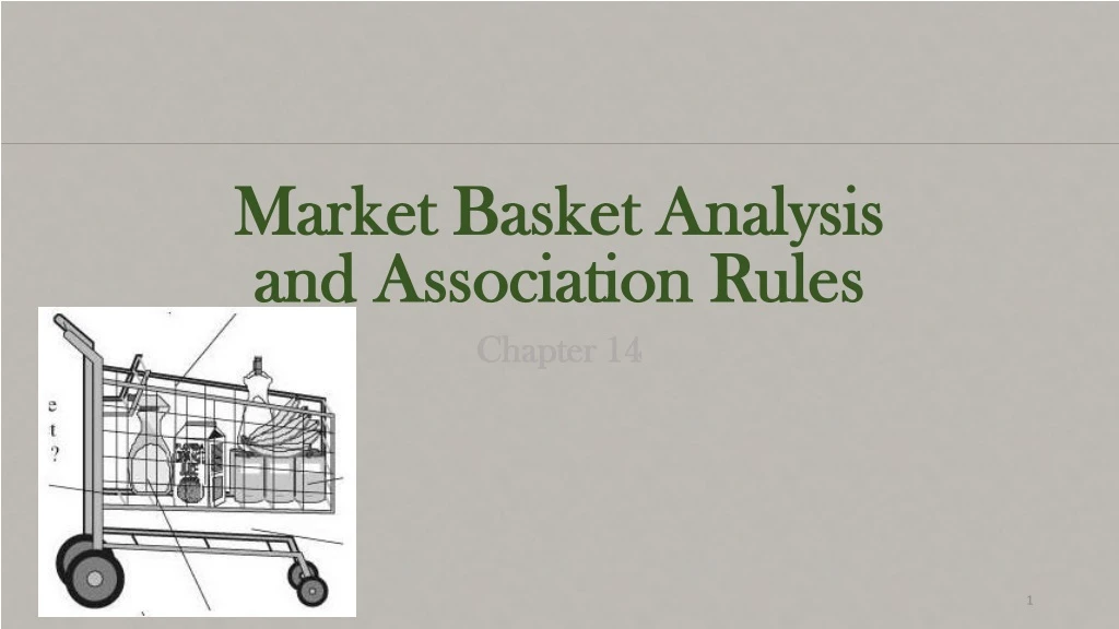 market basket analysis and association rules