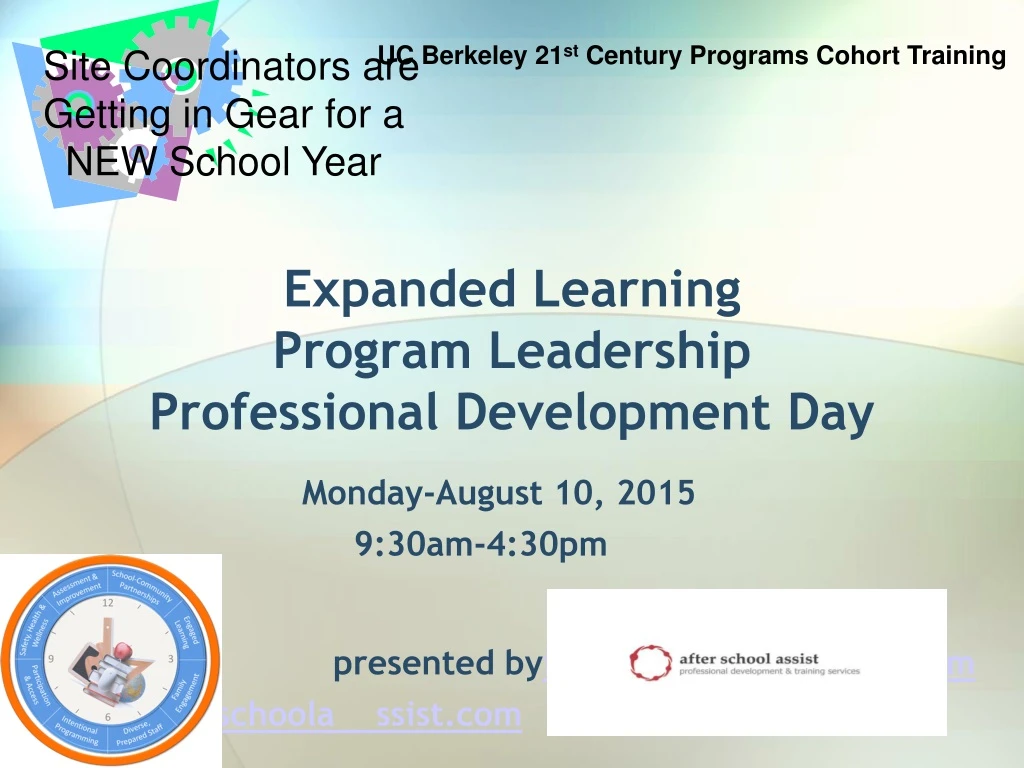 expanded learning program leadership professional development day