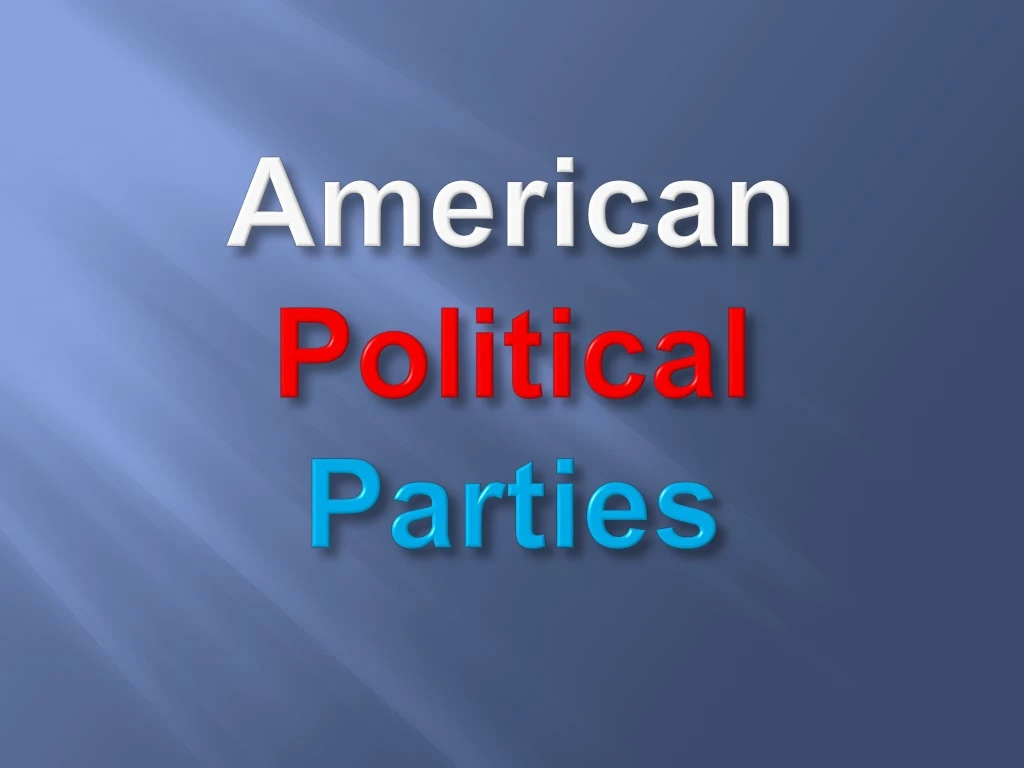 american political parties
