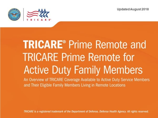 TRICARE Prime Remote and TRICARE Prime Remote for Active Duty Family Members