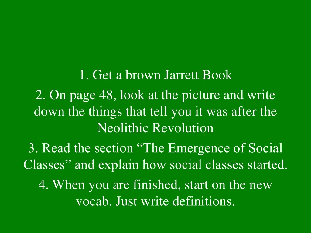 1 get a brown jarrett book 2 on page 48 look