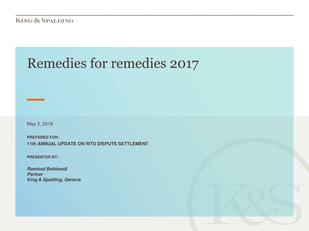 remedies for remedies 2017