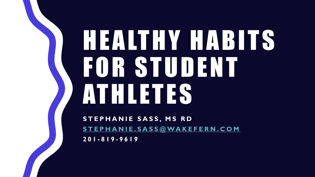 healthy habits for student athletes