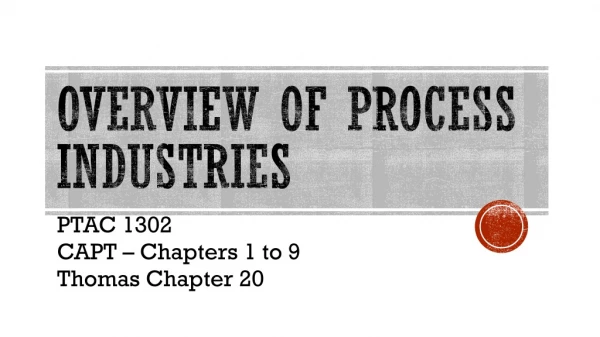 Overview of Process Industries