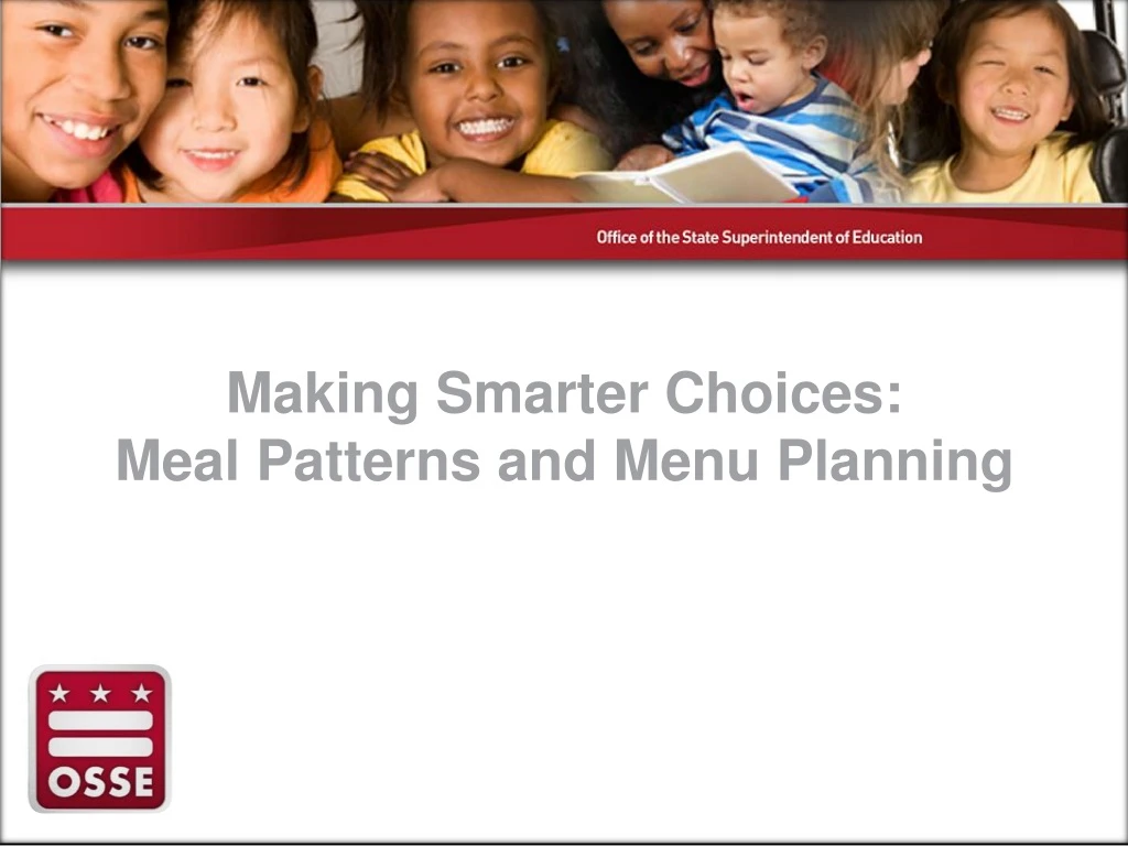 making smarter choices meal patterns and menu