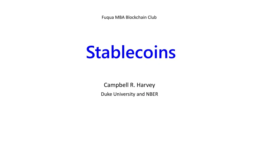 stablecoins