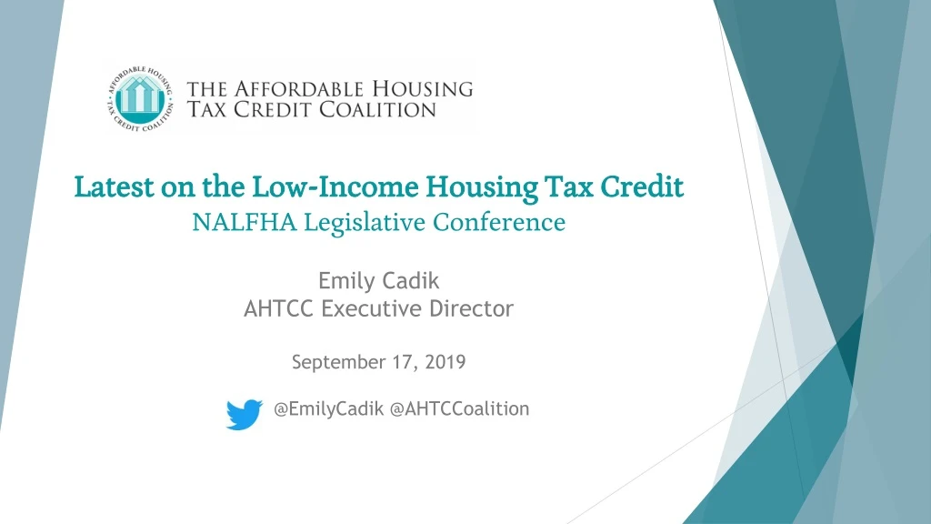 latest on the low income housing tax credit