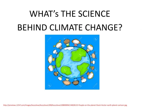 WHAT’s THE SCIENCE BEHIND CLIMATE CHANGE?