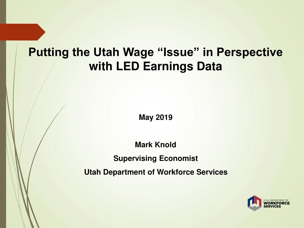putting the utah wage issue in perspective with