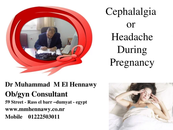 Cephalalgia or Headache During Pregnancy