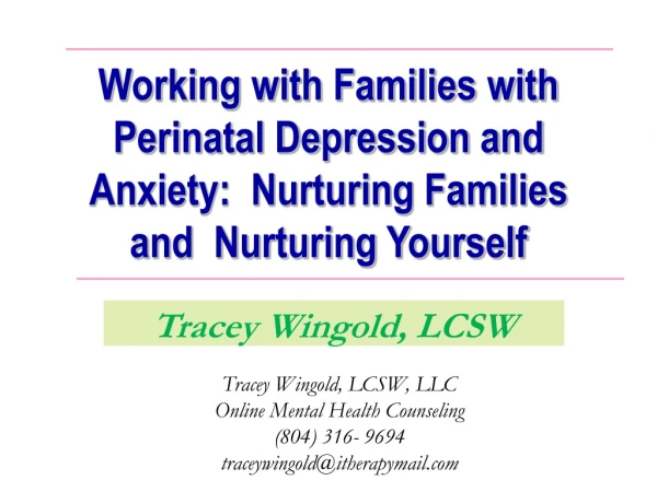 Tracey Wingold, LCSW