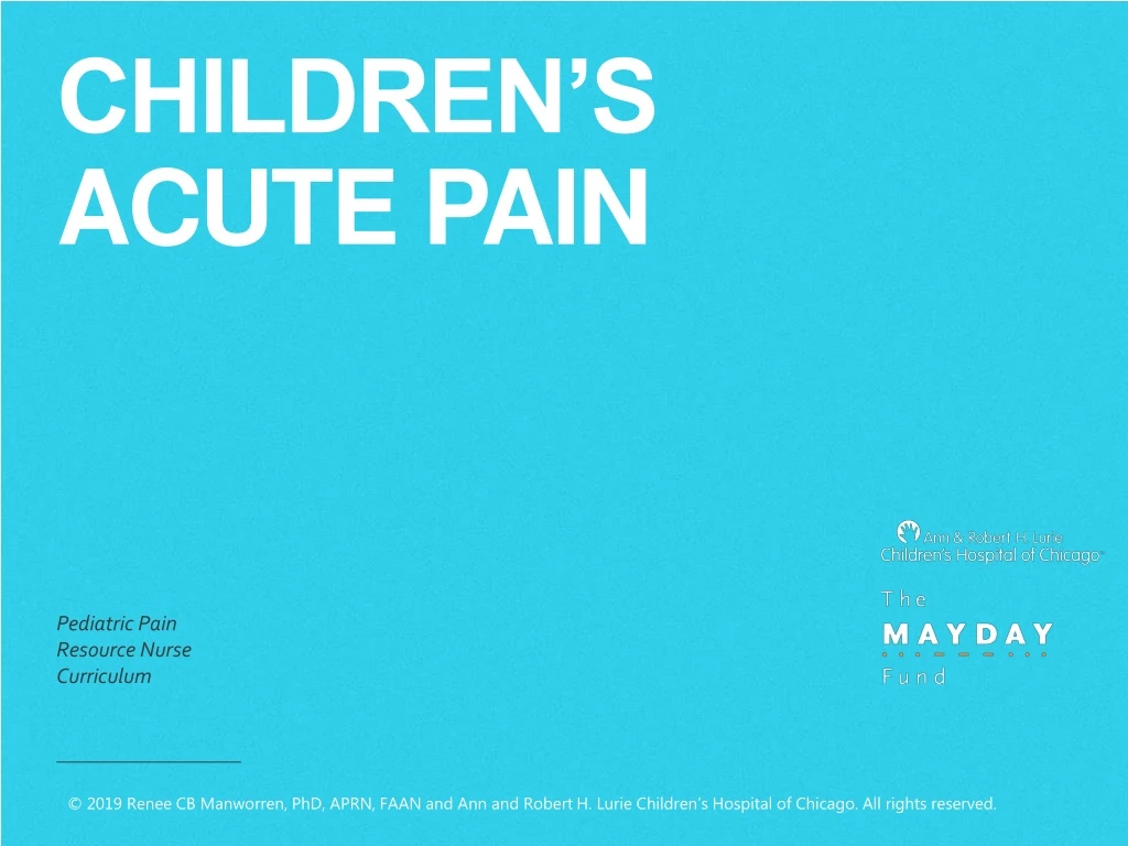 children s acute pain
