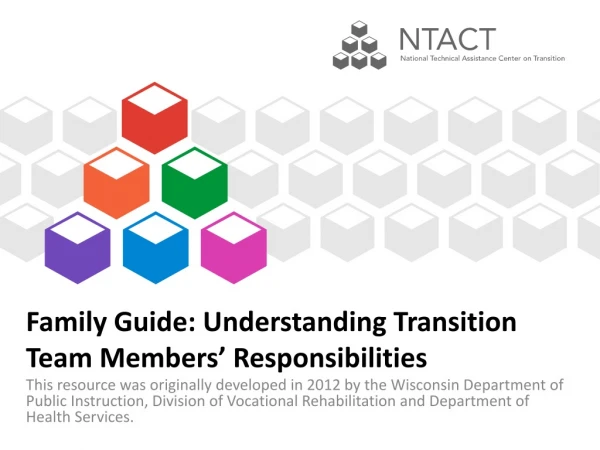 Family Guide: Understanding Transition Team Members’ Responsibilities