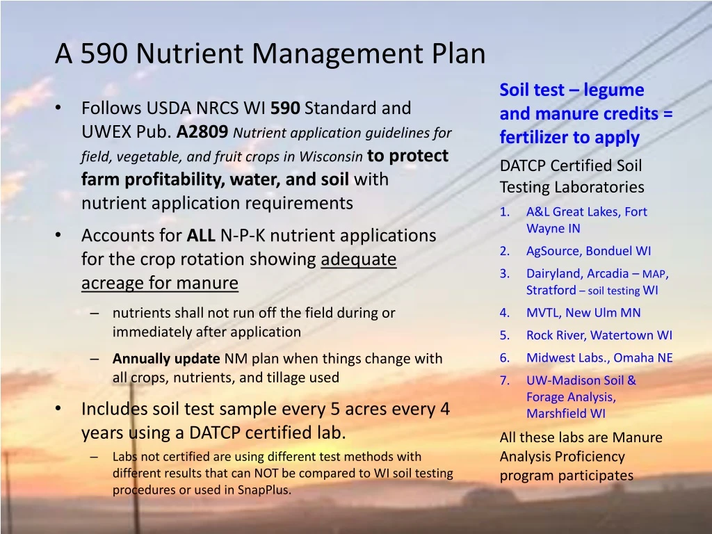 a 590 nutrient management plan