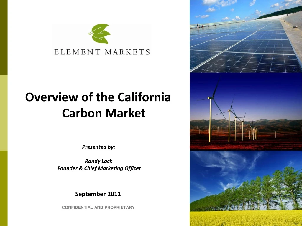 overview of the california carbon market