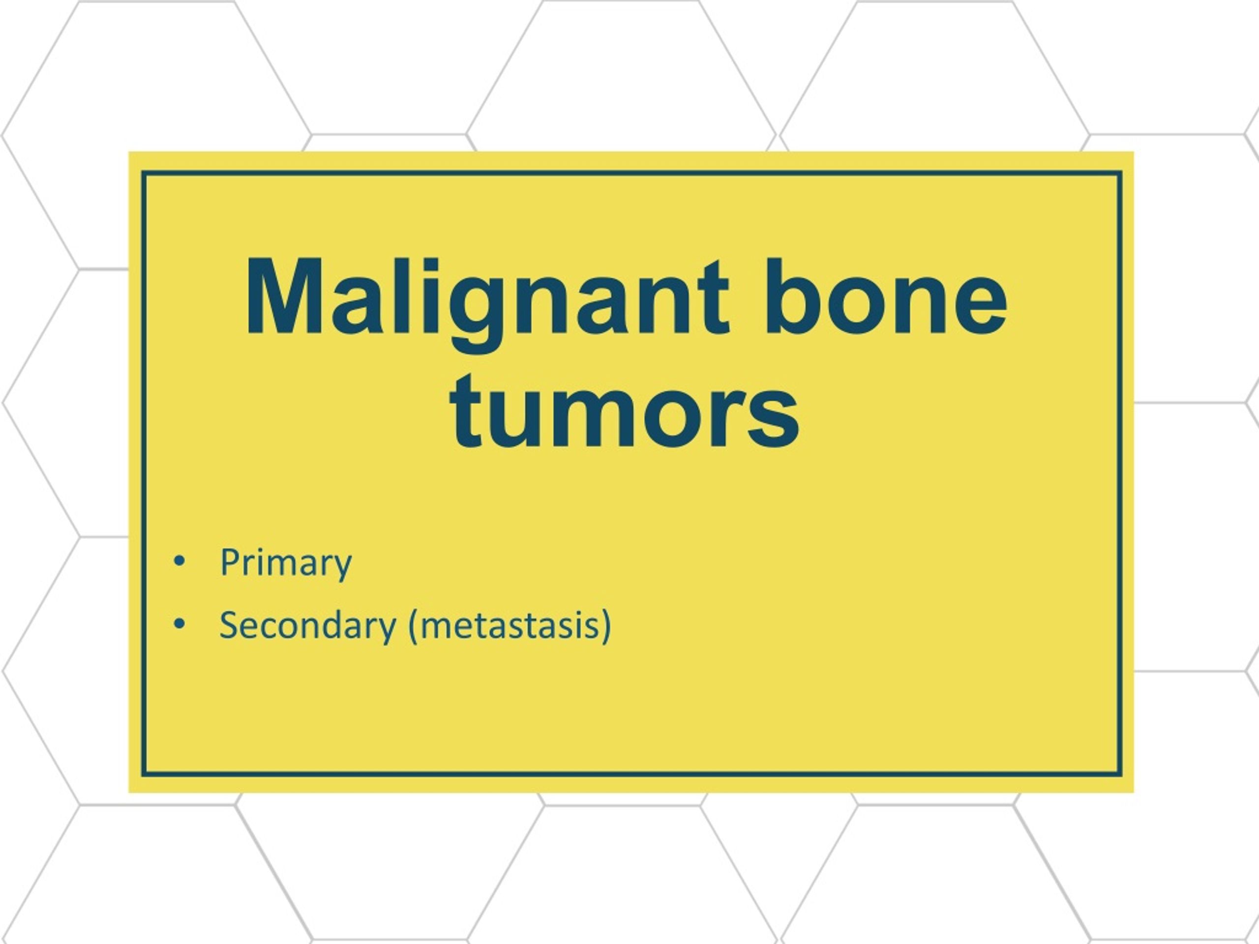 PPT - Malignant bone tumors PowerPoint Presentation, free download - ID ...