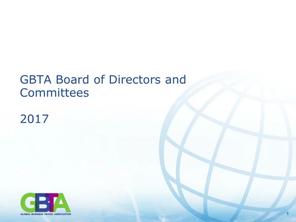GBTA Board of Directors and Committees 2017