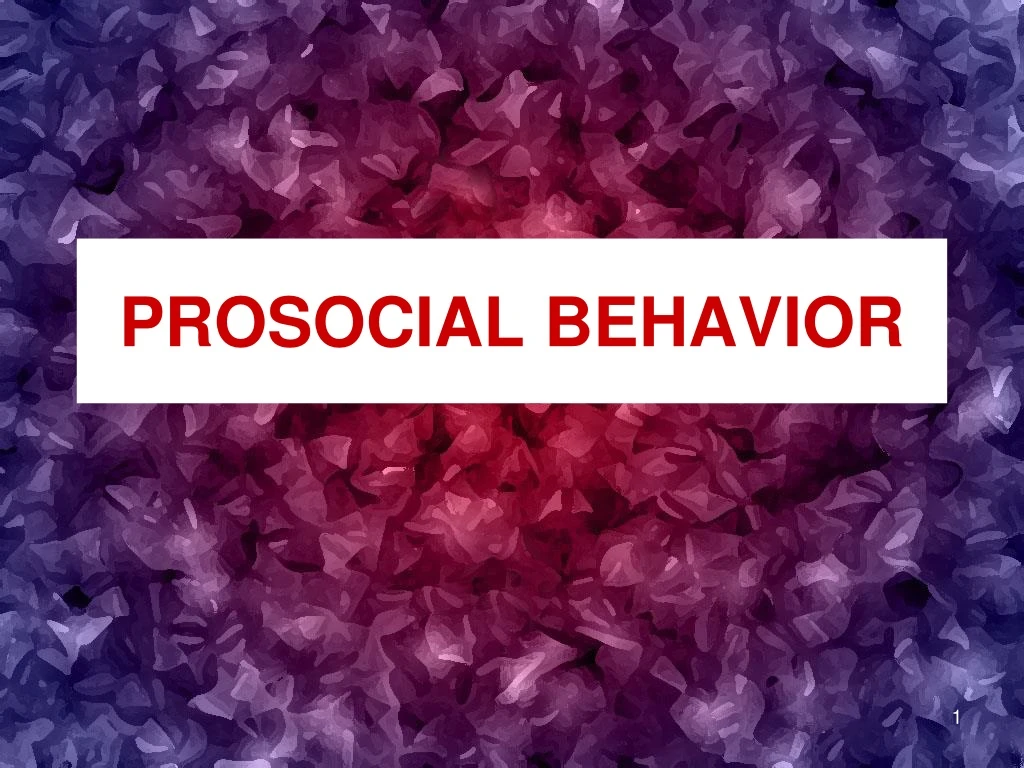 prosocial behavior
