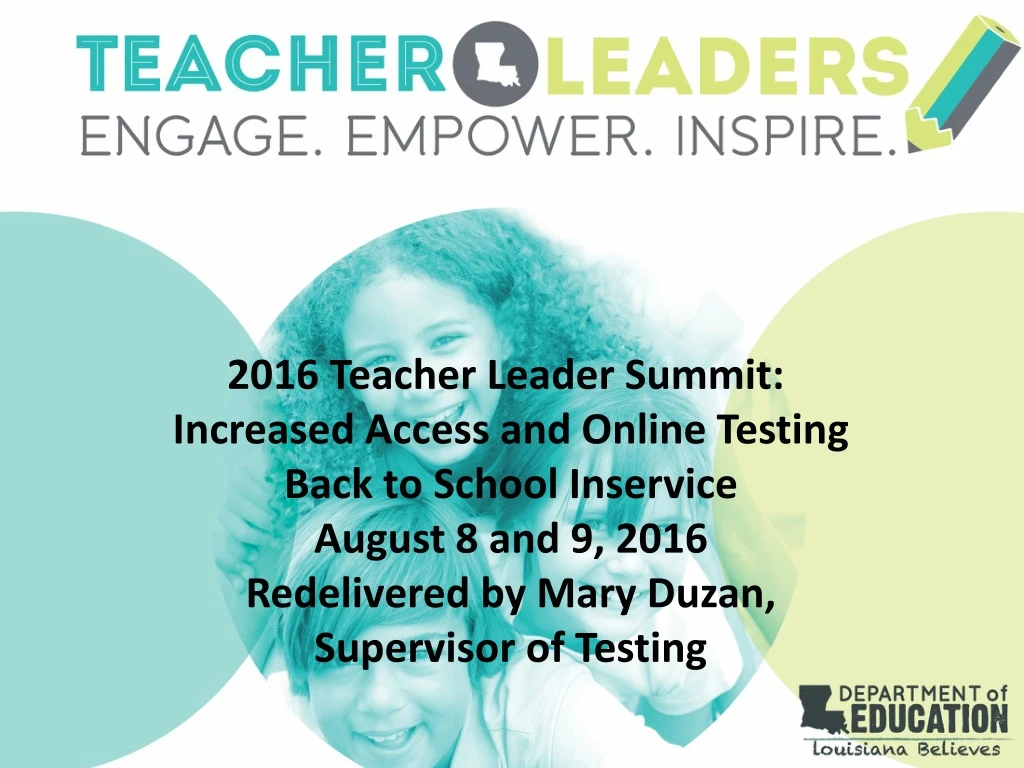 2016 teacher leader summit increased access