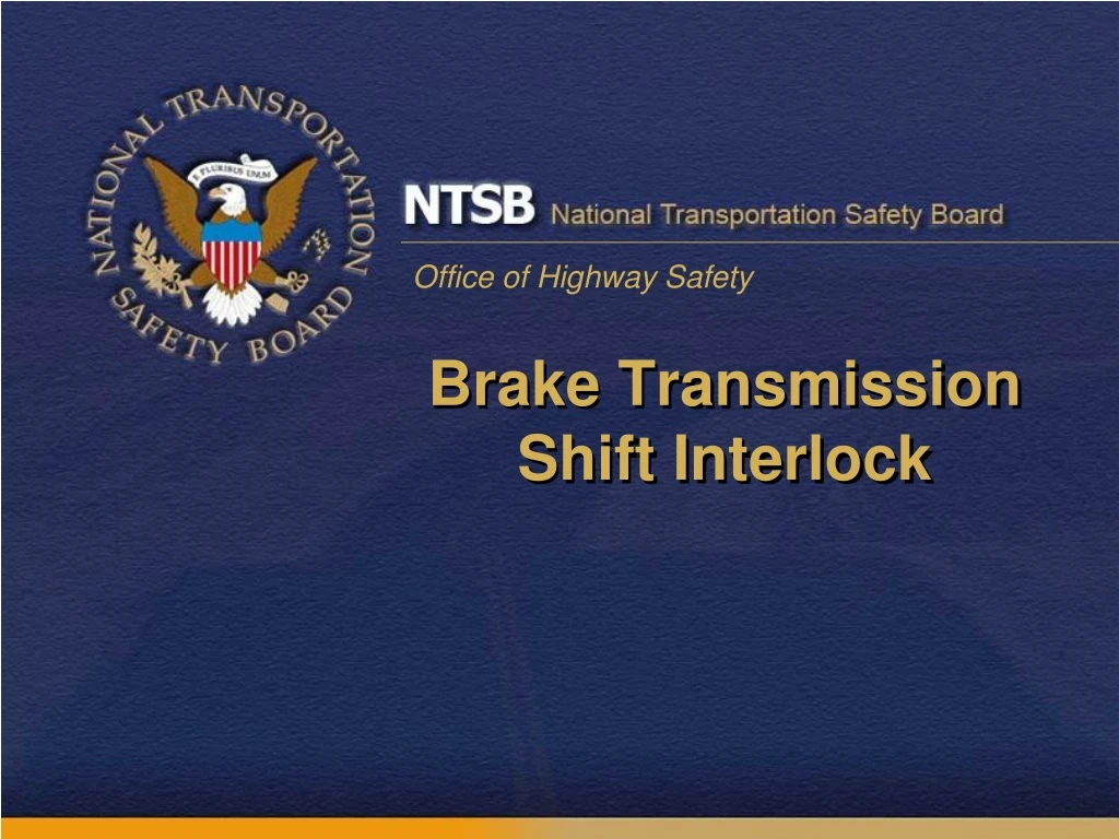 brake transmission shift interlock