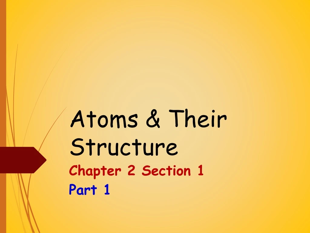 atoms their structure