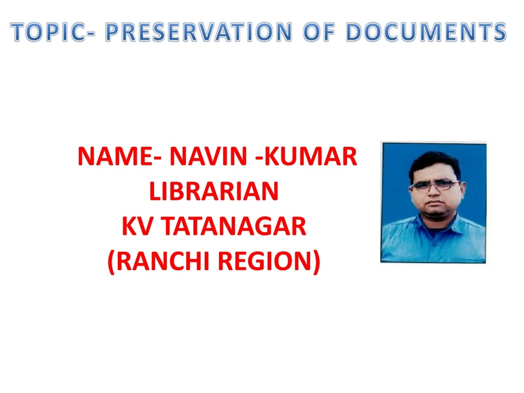 name navin kumar librarian kv tatanagar ranchi region