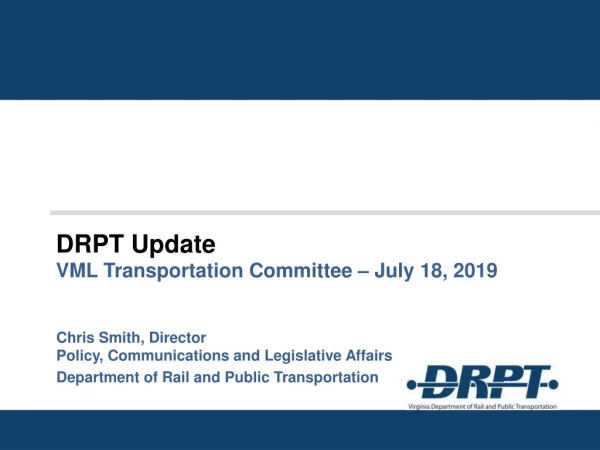 DRPT Update