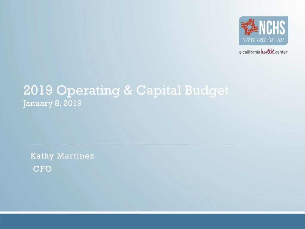 2019 operating capital budget january 8 2019