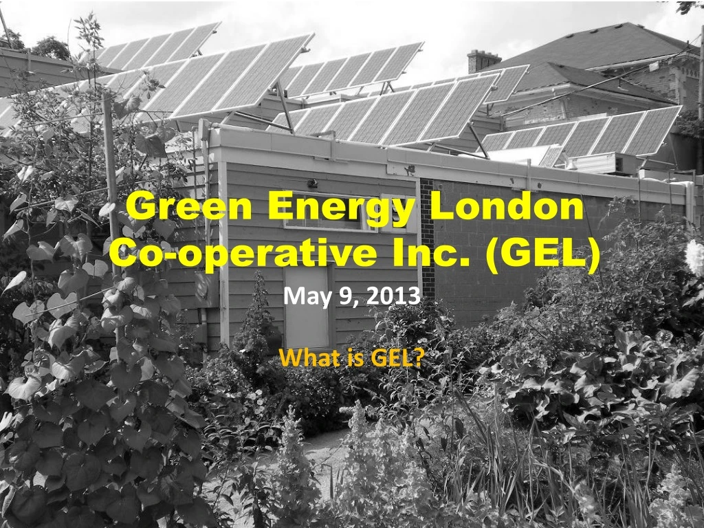 green energy london co operative inc gel