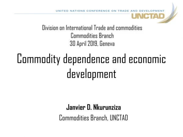 Commodity dependence and economic development