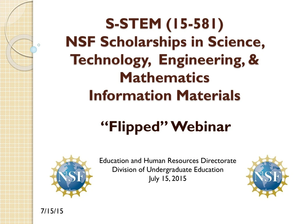 s stem 15 581 nsf scholarships in science technology engineering mathematics information materials