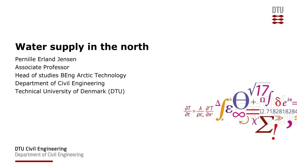 water supply in the north