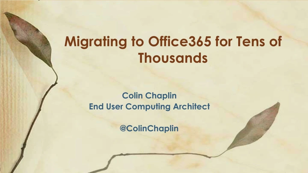 migrating to office365 for tens of thousands